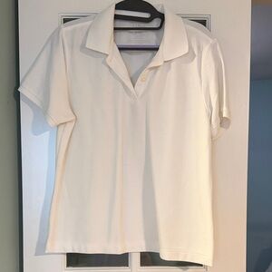 L.L. Bean Classic White Polo Shirt